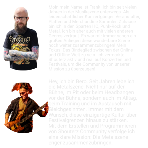 Team hinter Shouterz Community